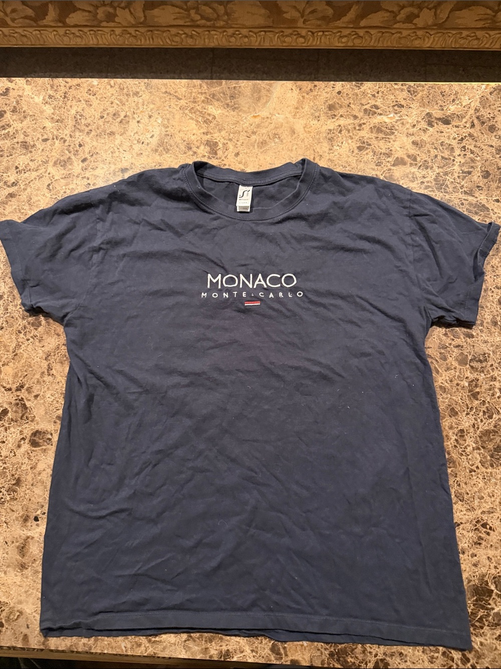 Monaco Monte-Carlo Navy Graphic Short Sleeve Shirt